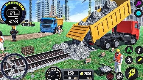 JCB Simulator: JCB Games 2024 - Railway Construction Simulator 3D - Android Gameplay #2