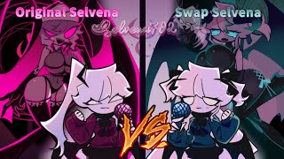 Friday Night Funkin' Vs Selvena COMPARISON Original or Swap Side?|Mfm The Gender Inversion