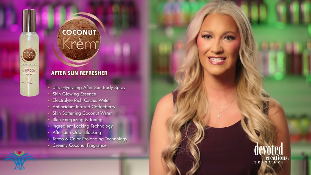 Coconut Krem™ After Sun Refresher | Face & Body Care | Devoted Creations | Aroga.eu