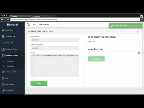 How to build Backand's Query