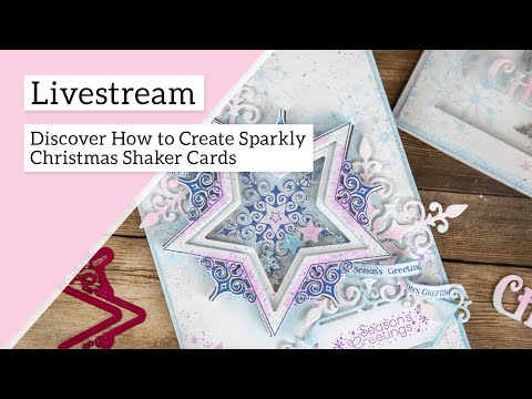 Discover How to Create Sparkly Christmas Shaker Cards