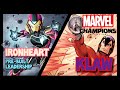 Marvel Champions LCG Deck Testing Ironheart Pre-builtLeadership vs. Klaw