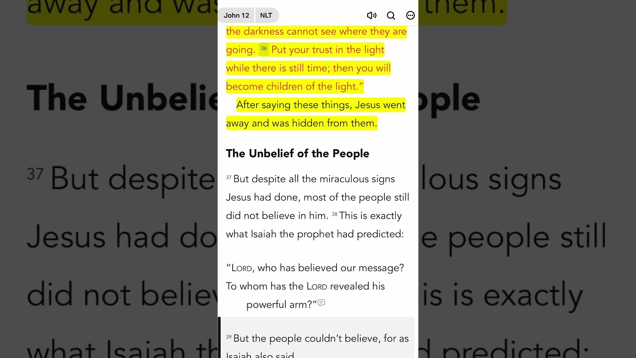 John 12 NLT‬‬(Holy Bible)Download this Holy Bible in the App Store. 