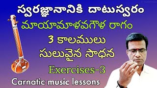 Dhatu swaram - 3 | 3 speeds in mayamalavagowla | singing tips | carnatic music lessons in Telugu