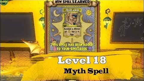 Myth WalkThrough Level 18 Myth Spell Quest: Cyclops Minion.