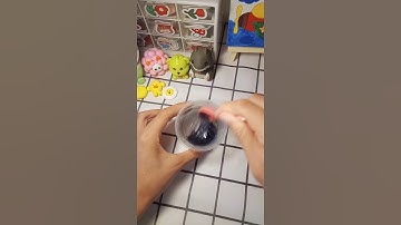 Làm slime từ nước rửa chén,dầu gội và muối😆😊