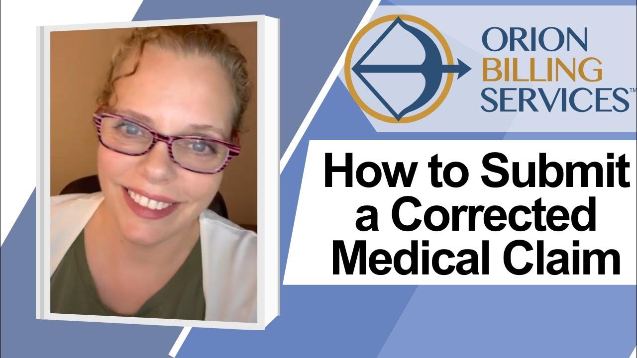 How to submit a corrected medical claim youtube