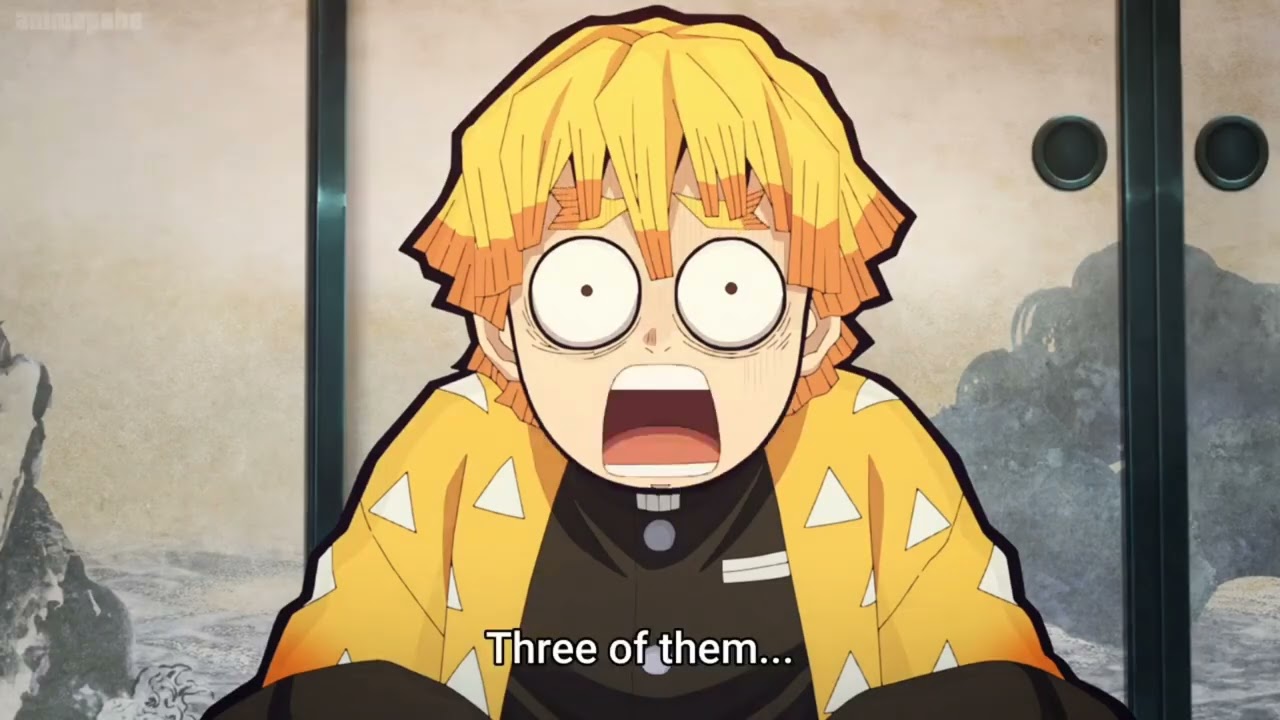 Zenitsu's Reaction after he find out that Uzui has 3 wives 😆