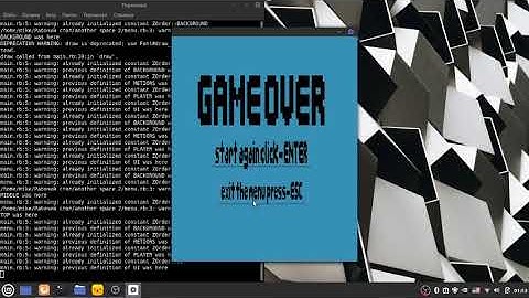 First attempt to create a game in RUBY / LIB GOSU (demo version).