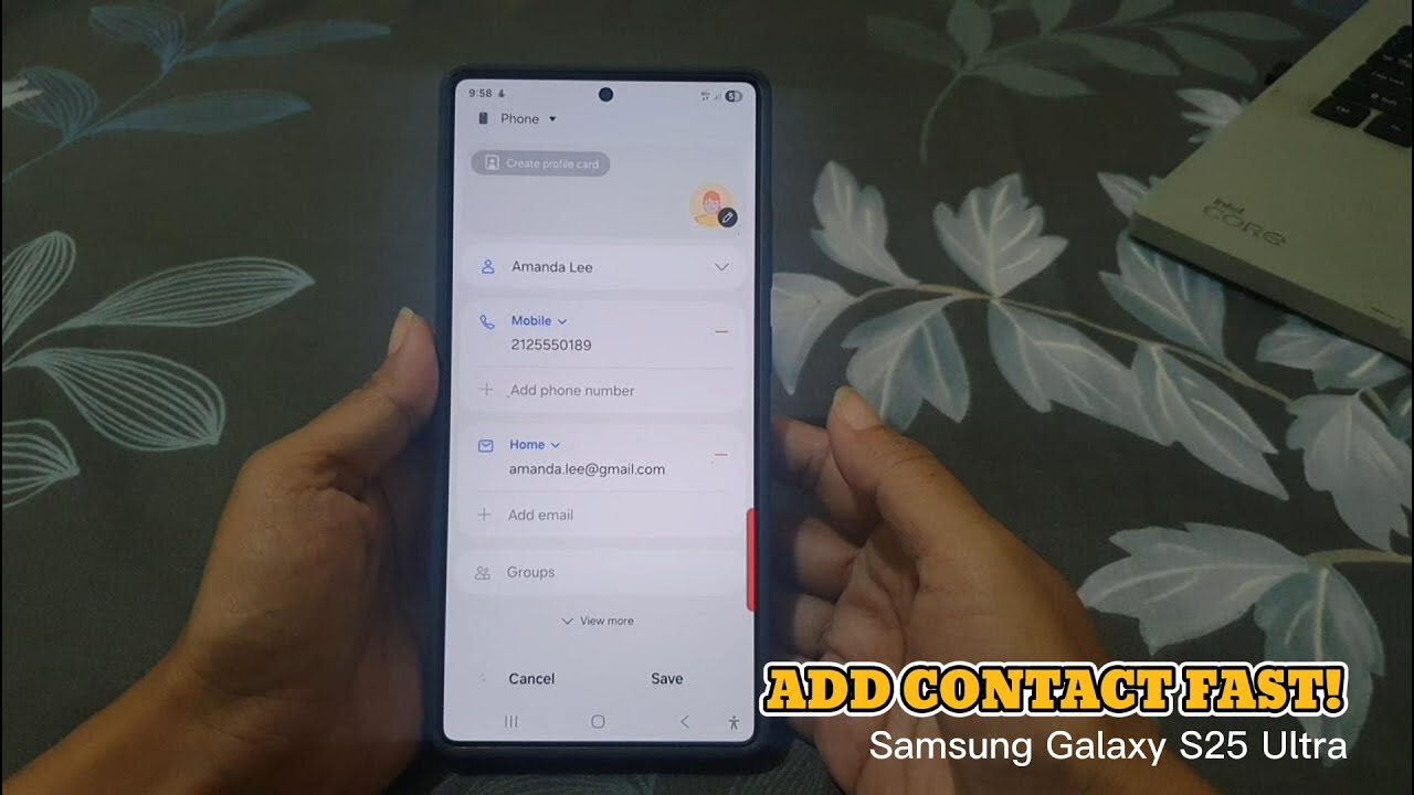 How to Quickly Add New Contacts Using Edge Panel on Samsung Galaxy