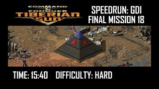 SPEEDRUN: Command and Conquer Tiberian Sun GDI Final Mission 18 (Hard)