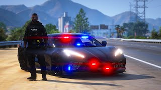 Police C8 Catches Speeders in Diverse Roleplay (DVRP) | GTA 5 RP