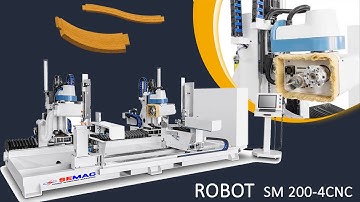 SM 200-4 CNC Robot phay mộng oval dương - đánh mộng xéo cực nhanh 2 đầu hoạt động độc lập