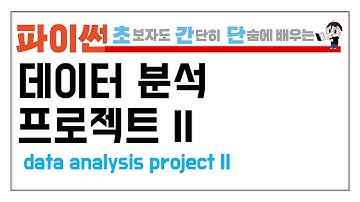12-3. 파이썬 데이터 분석 프로젝트 II (Python Data Analysis Practice)