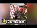 Police Minister swims for 12 hours after his chopper crashes at sea