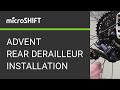 Microshift advent 1x installation du drailleur arrire