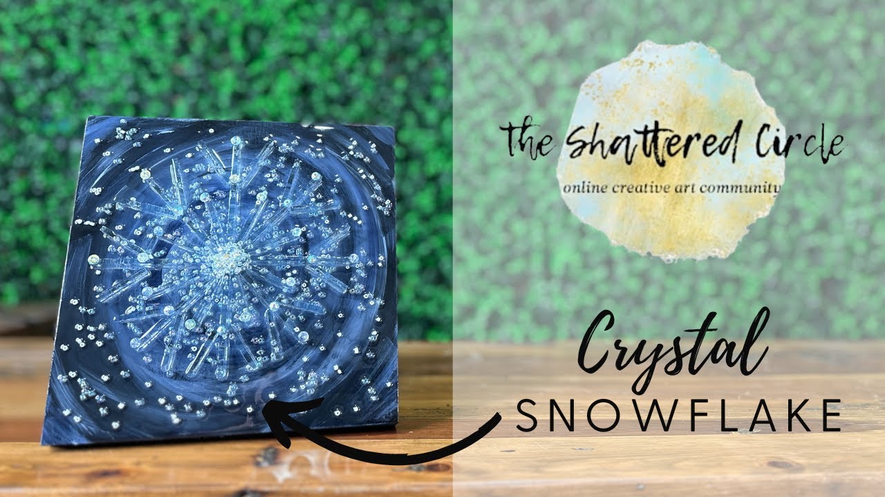 Crystal Snowflake (Beginner Glass & Resin Art Tutorial)