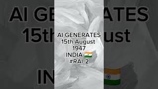 Asking Ai to generate 15th August 1947 India | Random AI Images -2
