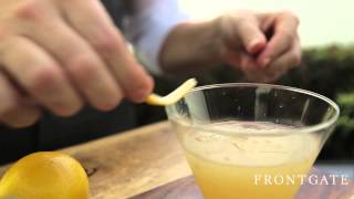 How to make a Charred Lemon Gin Martini