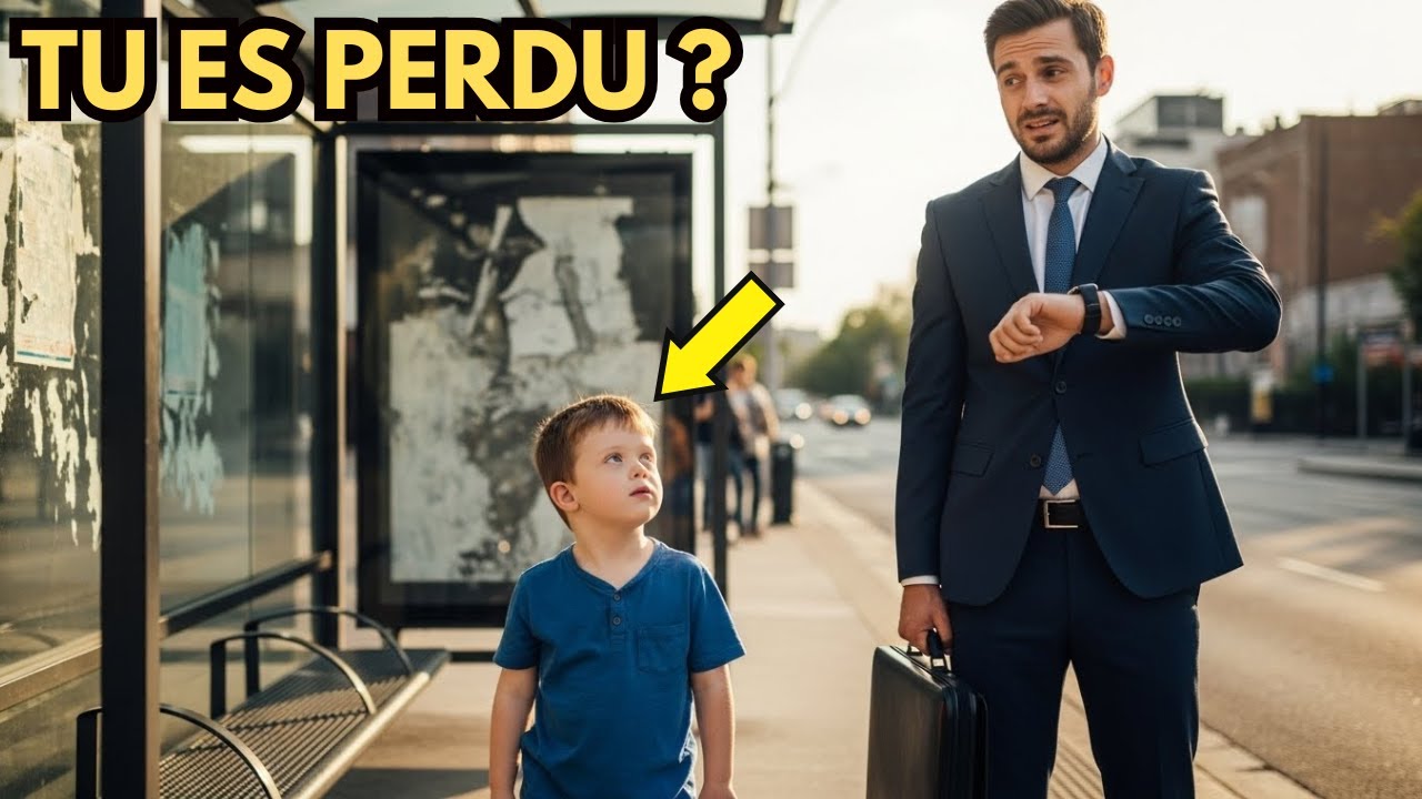 « Tu es perdu aussi ? » — demande un petit garçon autiste à un PDG père célibataire à l’arrêt de bu