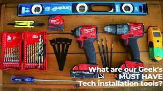 TV mounting tools required to Start mounting your TV on any wall