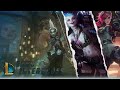 Ekko: "Caityln"- "Garen"- "Jayce" - "Jinx"- "Dr.Mundo"- "Twitch" -"Vi"- "Vel'koz"- "Viktor"-"Zilean"