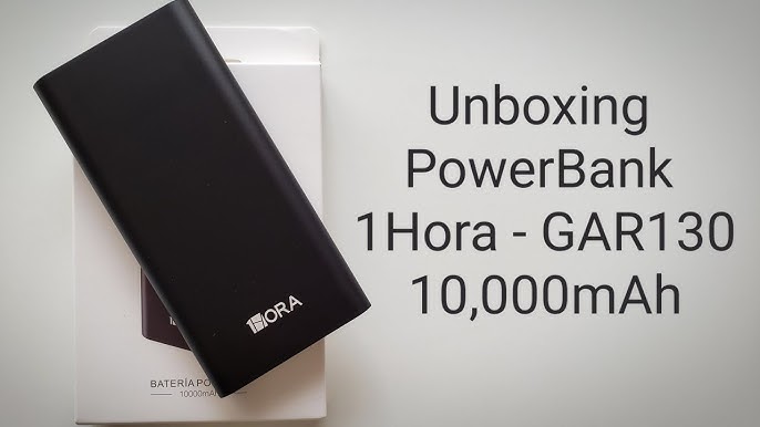 Power Bank/Batería Portátil 20000mAh 1HORA Gar117-B Carga Rapida