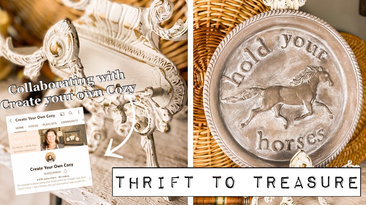 Thrift to Treasure - Flipping 5 items using the NEW IOD Mould - Horse and Hound and DIY Paint