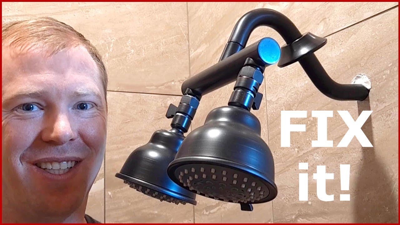 How To Loosen A Shower Head Loose Shower Head Fix - YouTube