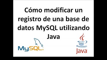 Modificar un registro MySQL con Java