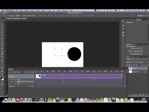 Simple Timeline Animation in Adobe Photoshop CC