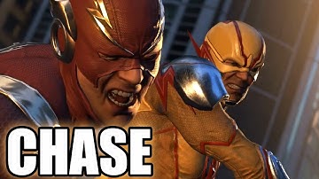 INJUSTICE 2 - The Flash vs. Reverse-Flash - Chase / Fight Scene