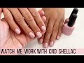 Cnd shellac manicure watch me work