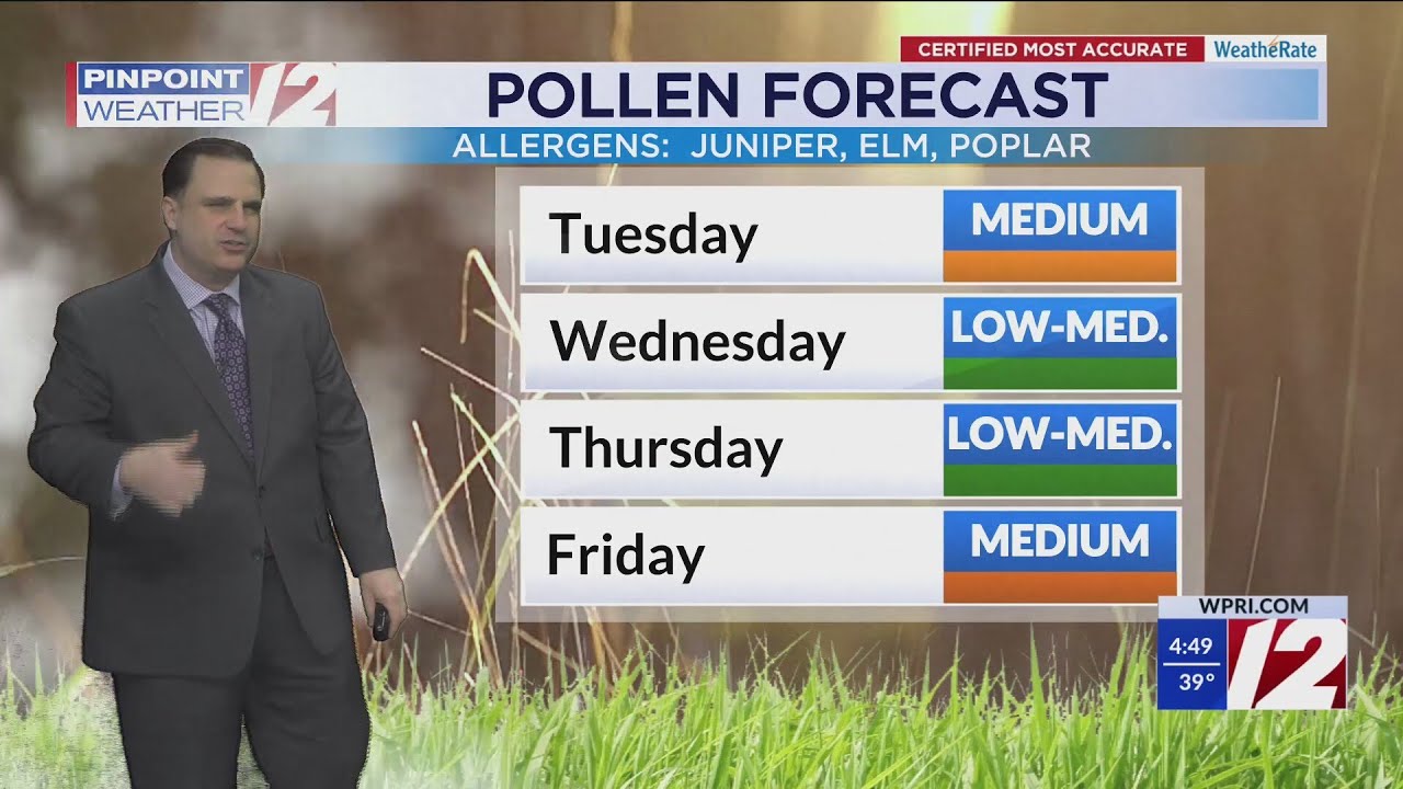 WPRI 12 Weather Forecast for 3/18/25: Drier today with clouds to sun ...