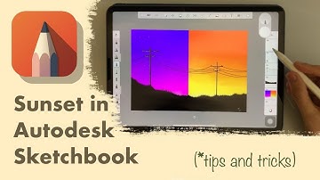 AUTODESK SKETCHBOOK TUTORIAL : Drawing a simple sunset