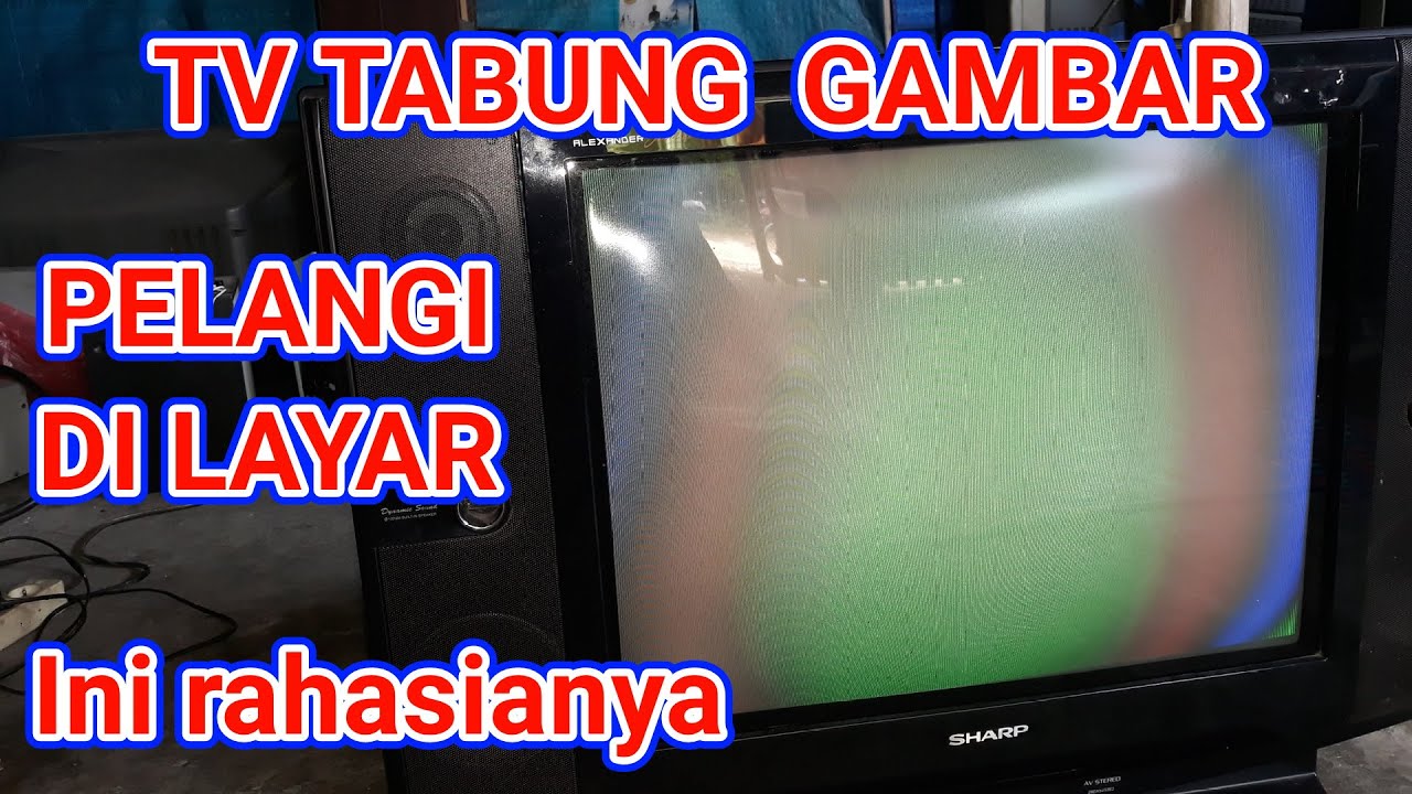 Tv gambar pelangi servis tv tabung servis elektronik YouTube