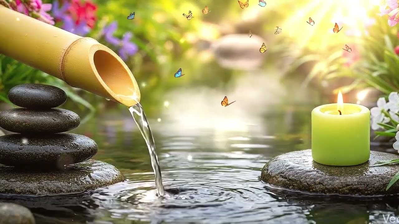 Water Sounds for Sleep - Relaxing Music, Soft Piano, Calm Mind, Stress Relief & Meditation