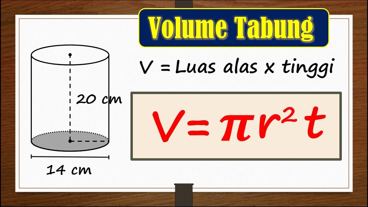 Cara Menghitung Volume Tabung