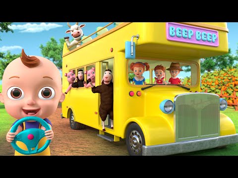 Wheels on the Bus + More Nursery Rhymes \u0026 Kids Songs - Beep Beep