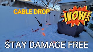 Why You Should Not Clamp onto a Cable Drop | A Demonstration | Comcast Cable Drop
