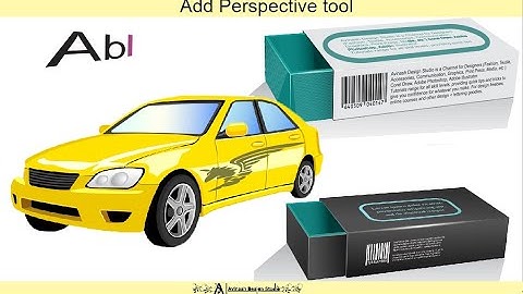 Corel Draw Add Perspective tool with packaging design