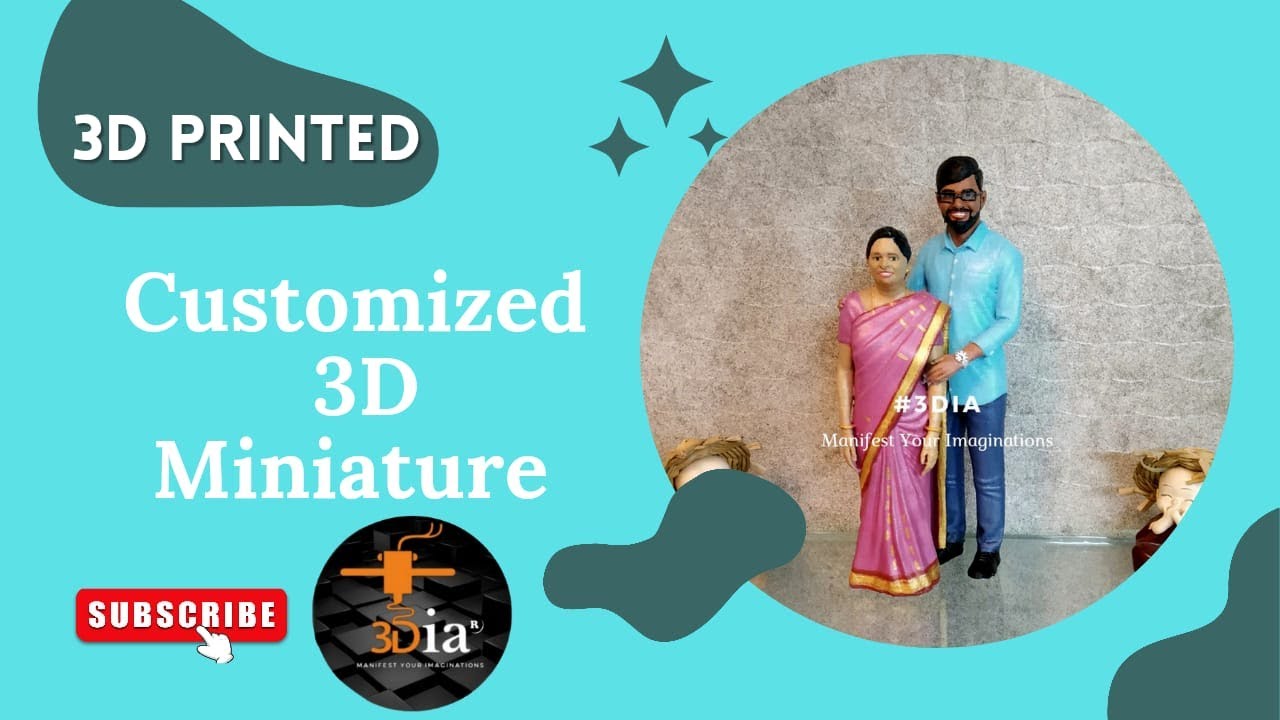 Customised Couple Miniature || 3D Miniature