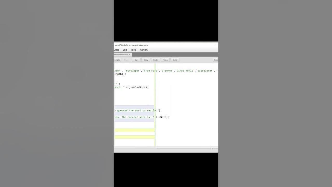 Jumble Words Game in Java | RGET Education #coding #programming #java # ...