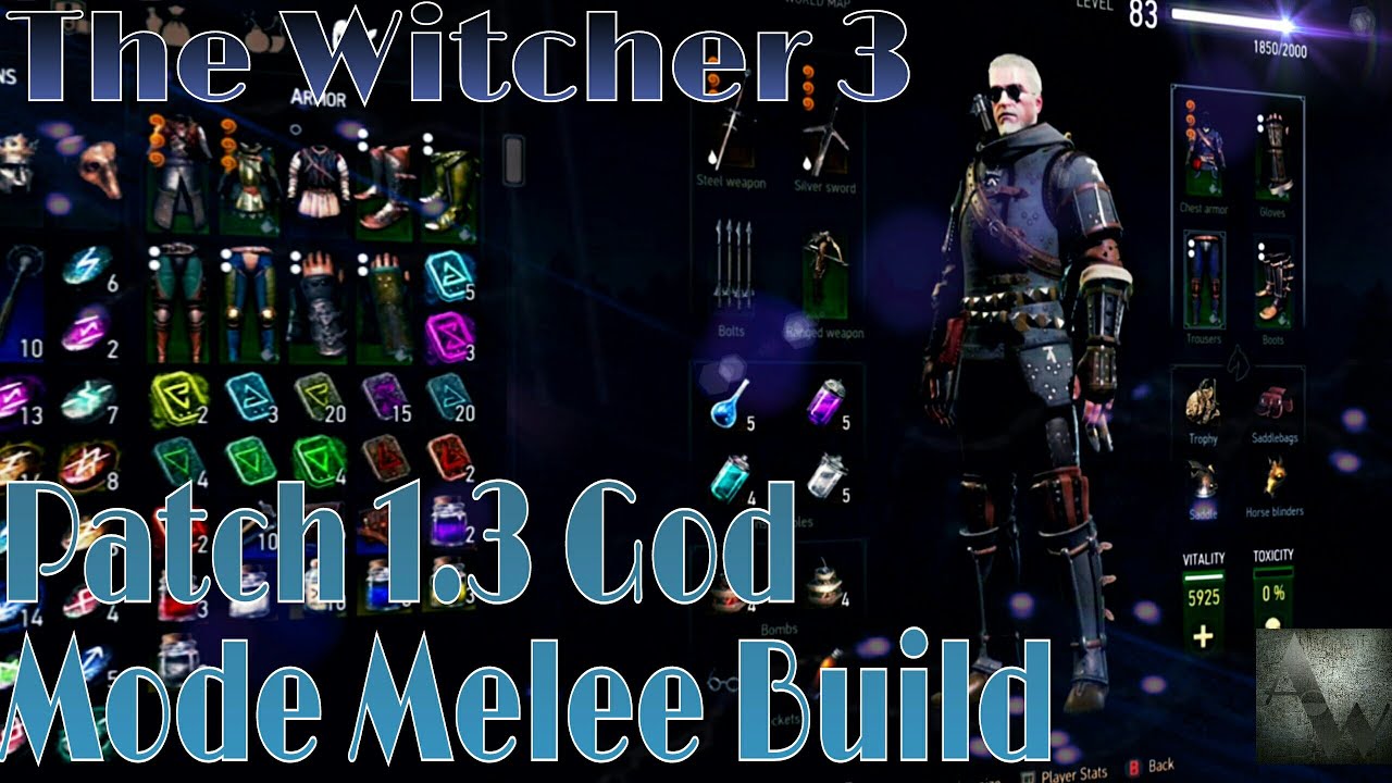 Dental Forbrydelse Nægte The Witcher 3: God Mode Melee Build UPDATED!!! - YouTube