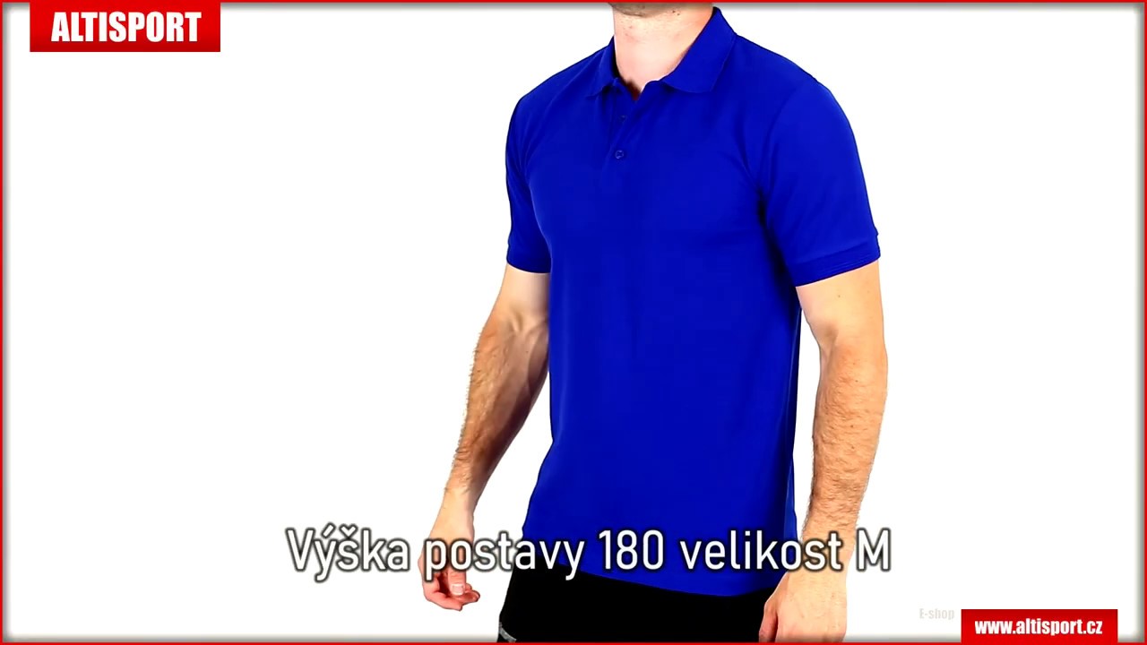 pánské triko s límečkem malfini pique polo 203 královská modrá - YouTube