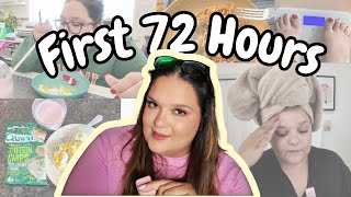 What Im Doing After Gaining 100 Pounds My First 72 Hours - Meal Prep First Weight Check In