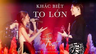 KHÁC BIỆT TO LỚN Live Ver. | Trịnh Thăng Bình và Liz Kim Cương song ca cực đỉnh trong The First Show