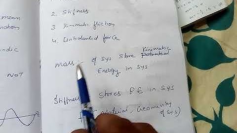 Mechanical vibration lecture 1