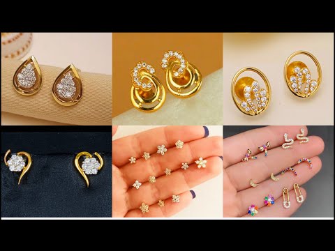 Vintage USSR Pair Stud Earrings Rose Gold 583 14K Stone Ruby Jewelry  Women's 2g | eBay