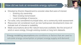Sitka’s Energy Options (Connect to the SCRES Webinar 5 of 5)